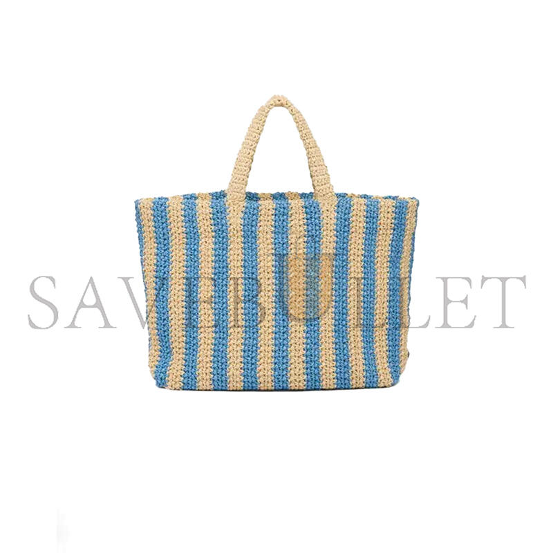 PRADA LOGO RAFFIA LARGE TOTE BAG 1BG392 (40*34*15cm)